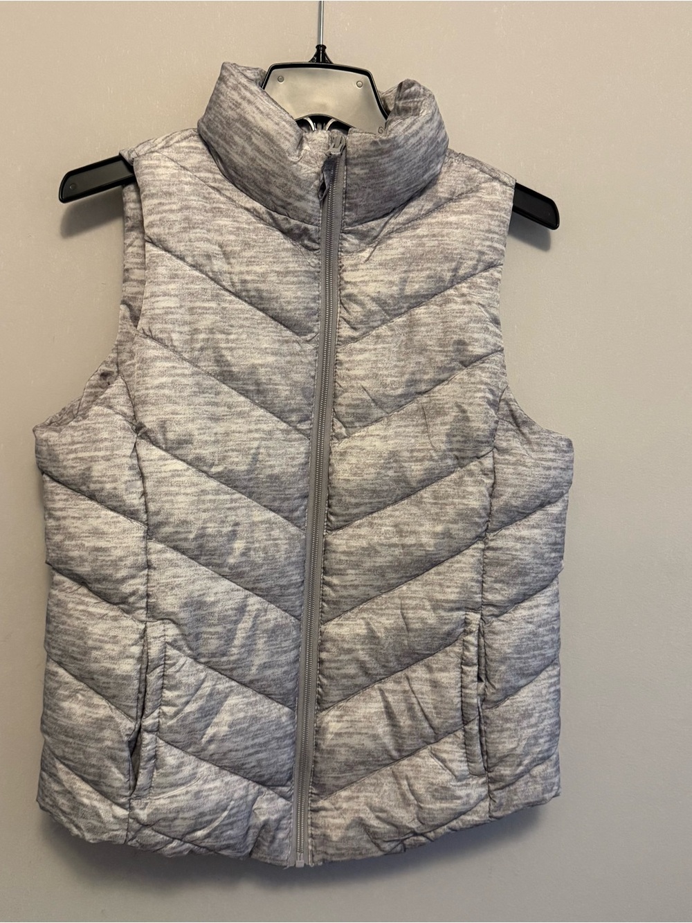 SO Gray Quilted Puffer Vest women size M